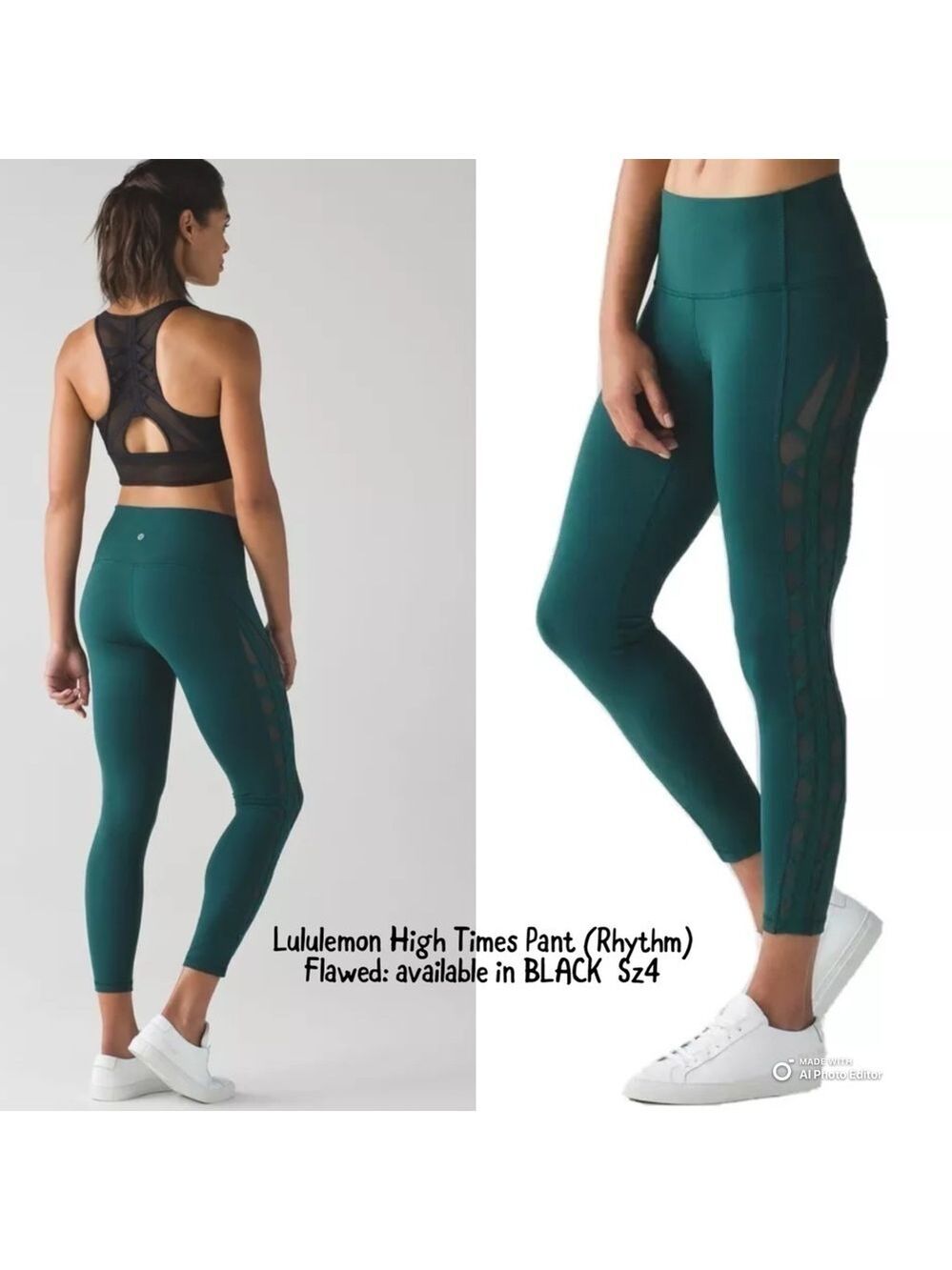 Lululemon High Times Rhythm - Black Sz4
